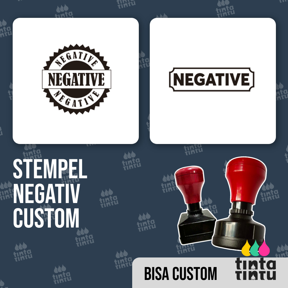 Jual Stempel Negativ Custom | Shopee Indonesia