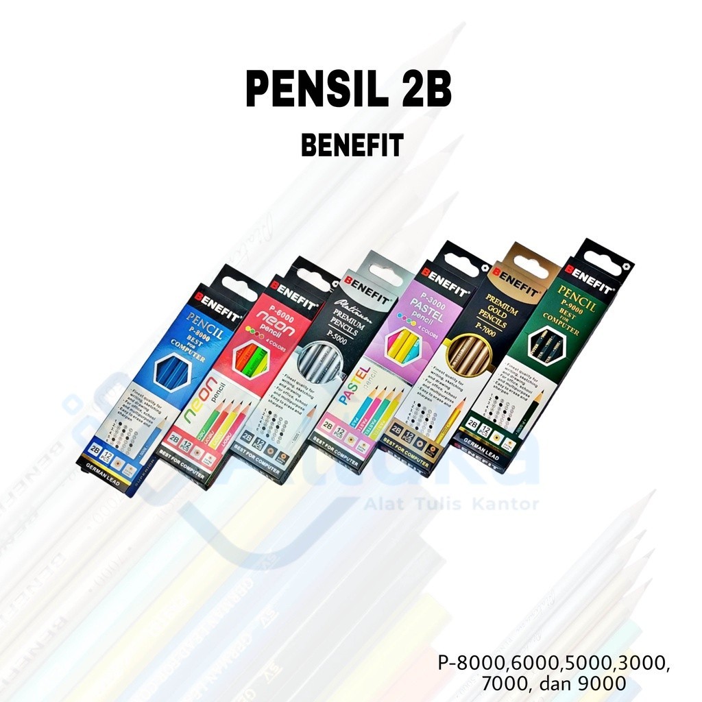 Jual 12pcs Pensil 2b Silver Gold Neon Pastel Computer Biru Hijau