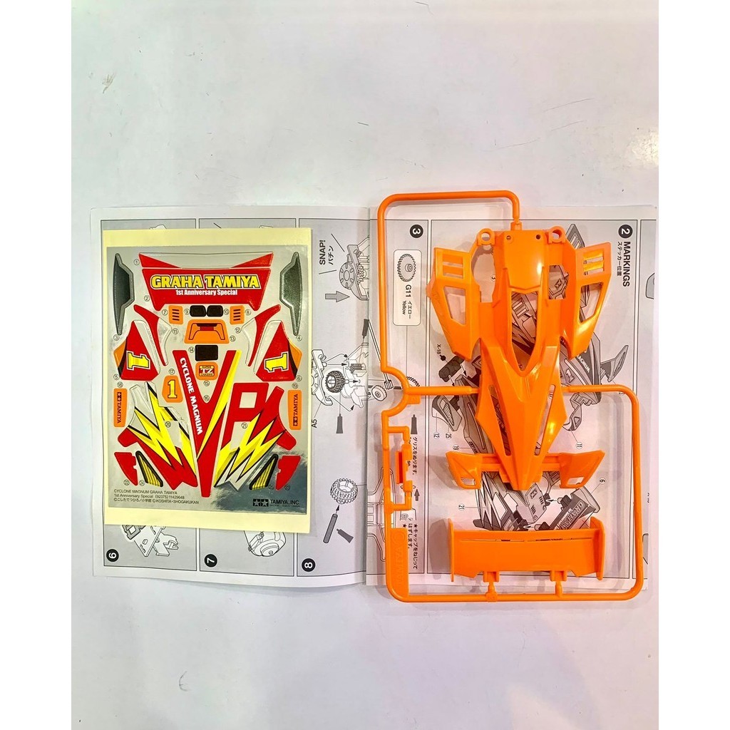 Jual Tamiya Body + Decal Cyclone Magnum Graha Tamiya | Shopee Indonesia