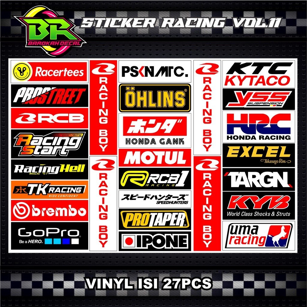 Jual Sticker Pack Racing Stiker Motor harga perlembar | Shopee Indonesia