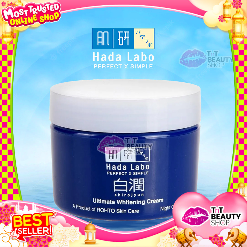 Jual HADA LABO Shirojyun Ultimate Whitening Cream 40 Gram | Hadalabo ...