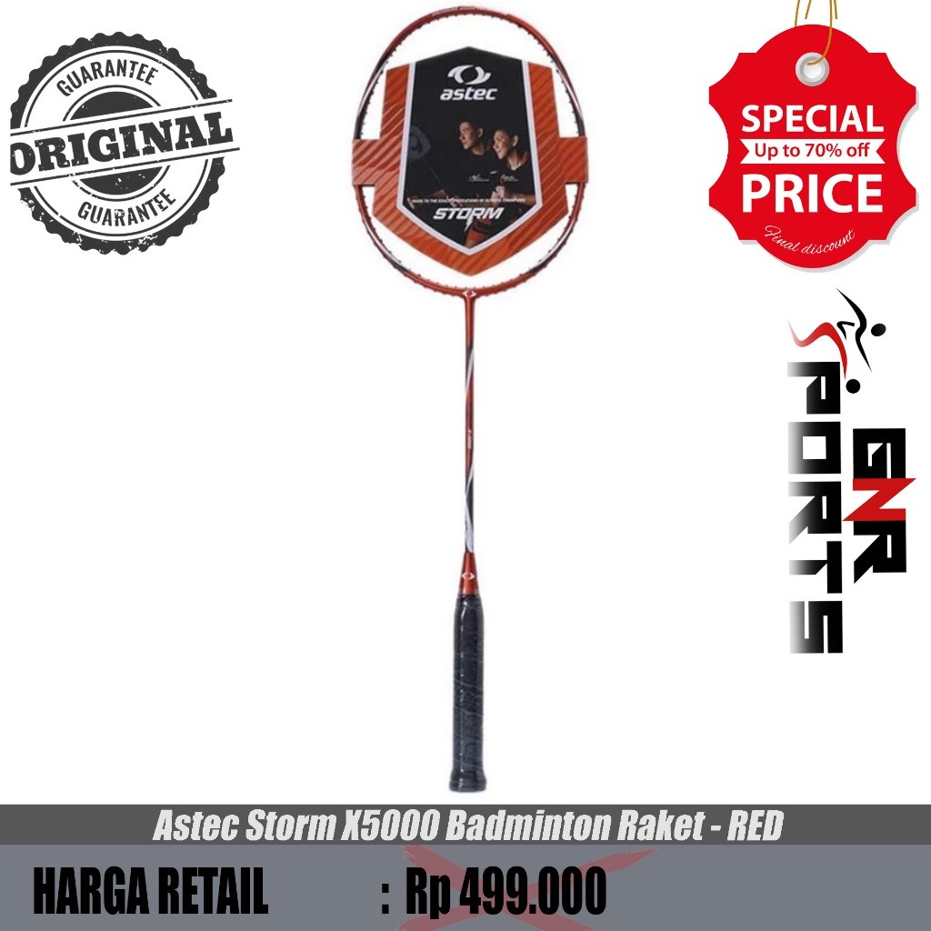 Jual Raket Badminton Astec Storm X5000 Badminton Raket Original 100% ...