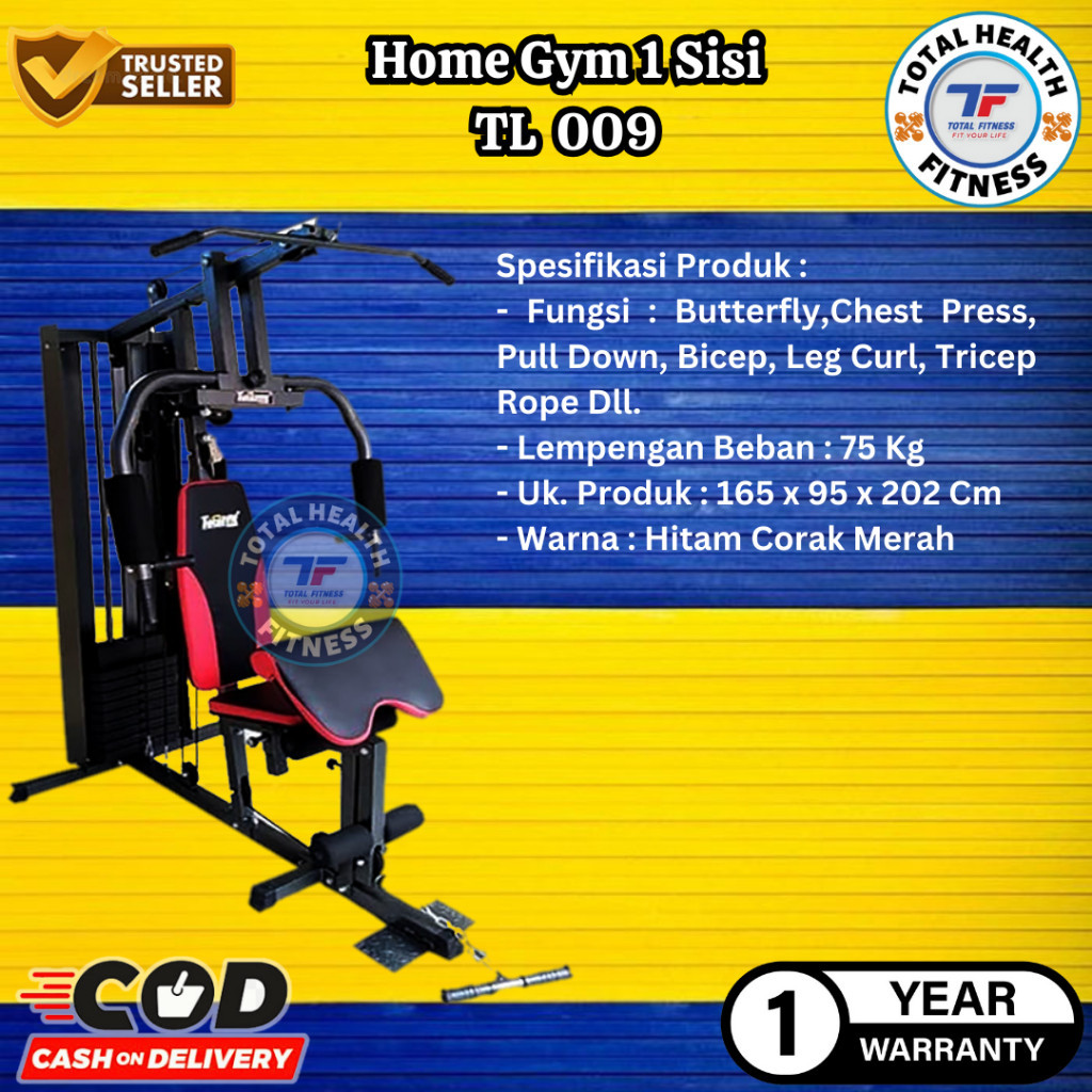 Jual Alat Olahraga Fitness Home Gym 1 Sisi Tl 009 Alat Angkat Beban