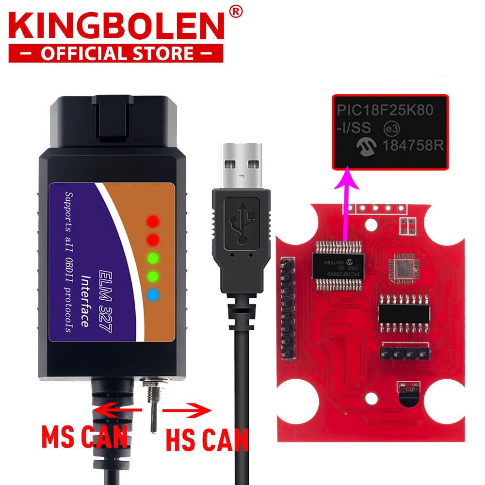 Jual ELM327 USB FTDI with switch code reader Scanner FORscan ELMconfig ...