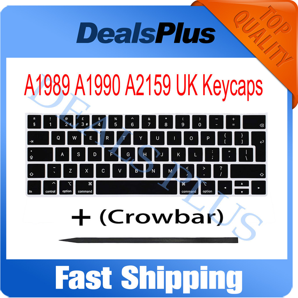 Jual New Replacement UK Keycaps Keys + Crowbar For Macbook Pro Retina ...
