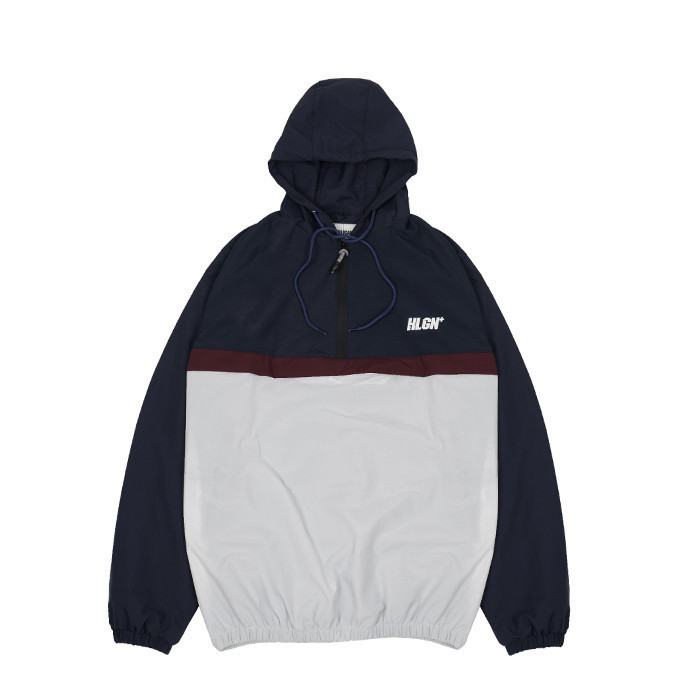 Jual HOOLIGANS Jacket Cagoule WIM Navy White | Shopee Indonesia