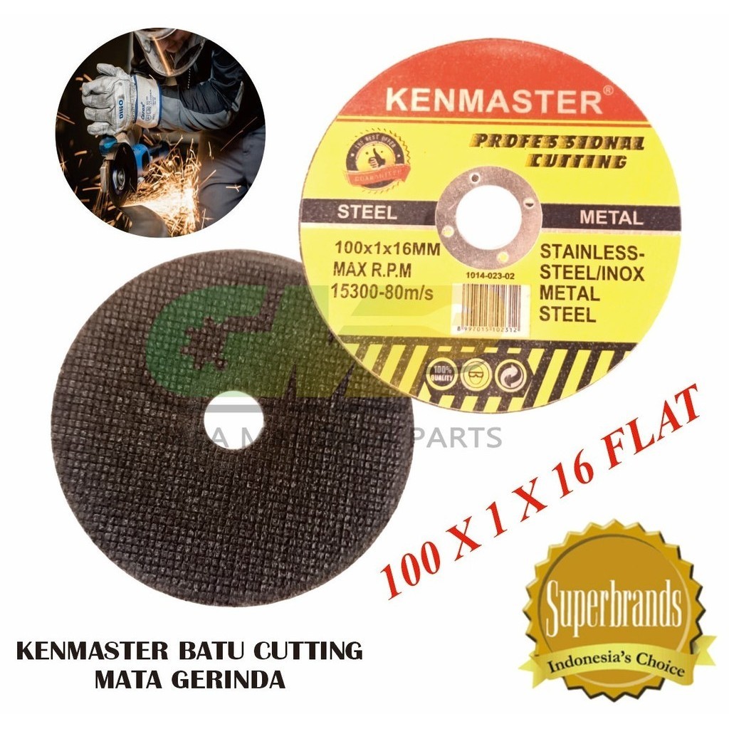 Jual Kenmaster Batu Cutting Mata Gerinda Potong Besi 4 inch Gurinda ...