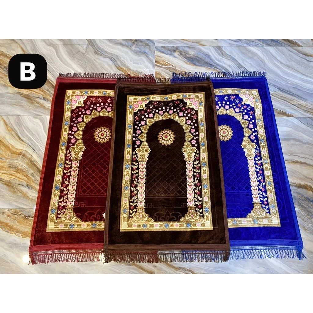 Sajadah Travel 70x110 cm Random | Sajadah Travel Dewasa Souvenir Tahlil Oleh oleh Umroh | AutoStock