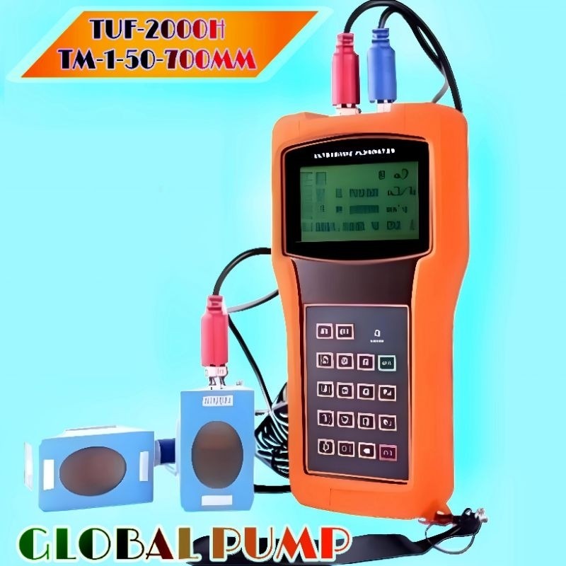 Jual Ultrasonic Flow Meter TUF2000H Liquid Tester Meter 50-700mm TUF ...