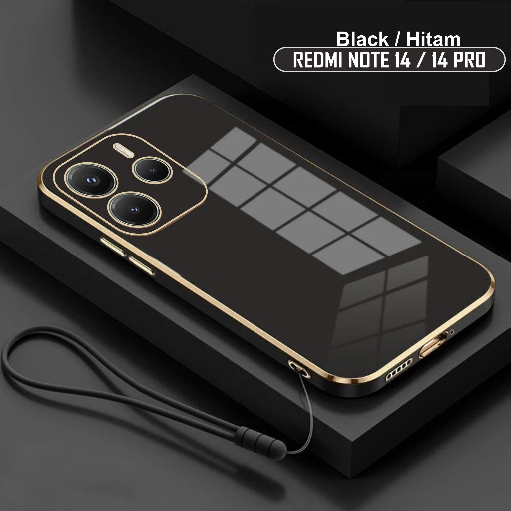 Jual Casing Redmi Note 14 Pro Plus 4G 5G Soft Case Luxury Plating Free ...