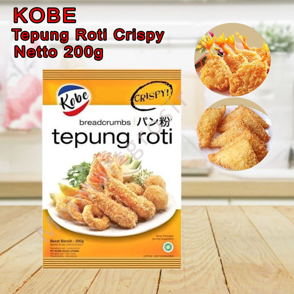 Jual Kobe Breadcrumbs 200g/ Kobe Tepung Roti/ Tepung Roti | Shopee ...