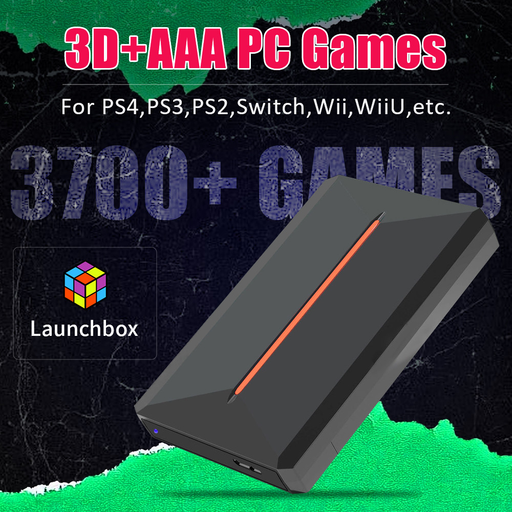 Jual Launchbox Gaming Consoles 500G Gaming HDD For PS4/PS3/PS2/PS1/Wii ...