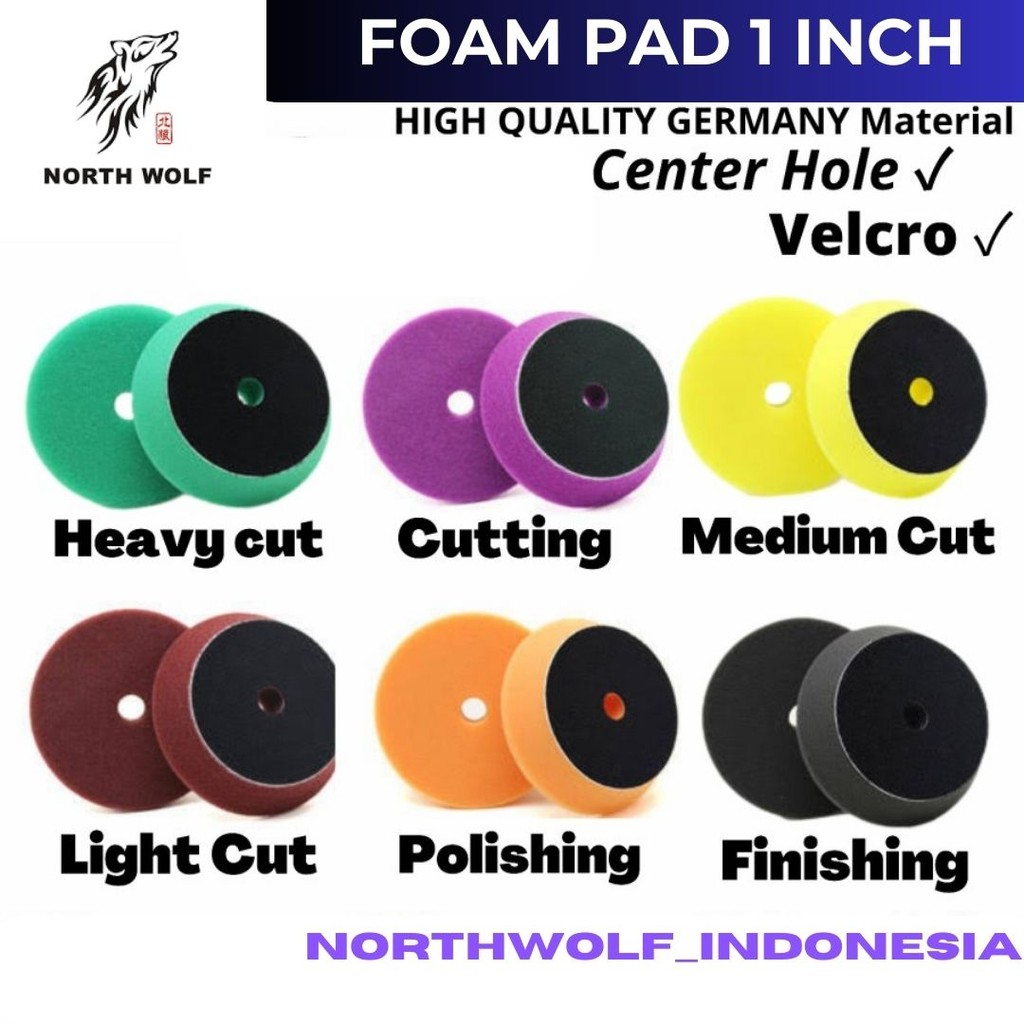 Jual [ NORTHWOLF INDONESIA ] NORTH WOLF Thin Pad busa Mesin Poles mobil ...