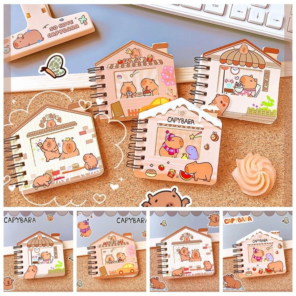 Jual Weekly Planner Cute Capybara Notebook Kawaii Loose Leaf Color Page ...