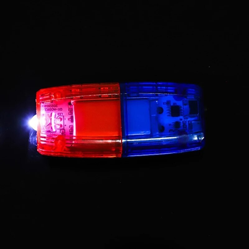 Jual Red and Blue Flashing LED Shoulder Clip Type Signal Light, Night ...
