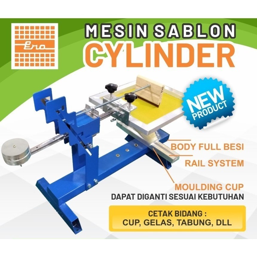 Jual ALAT SABLON | MESIN SABLON CYLINDER CUP MANUAL | Shopee Indonesia