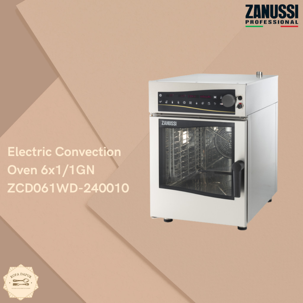 Jual Zanussi Electric Convection Oven 6 Tray ZCD061WD240010 Oven