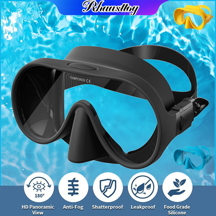 Jual Masker Selam Anti-kabut Bingkai Besar Kacamata Selam Tepi Silikon ...