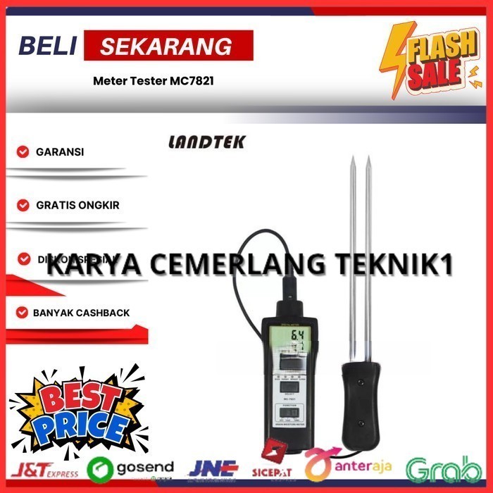 Jual MC-7821 Rice Paddy Wheat Corn Grain Moisture Meter Tester MC7821 ...