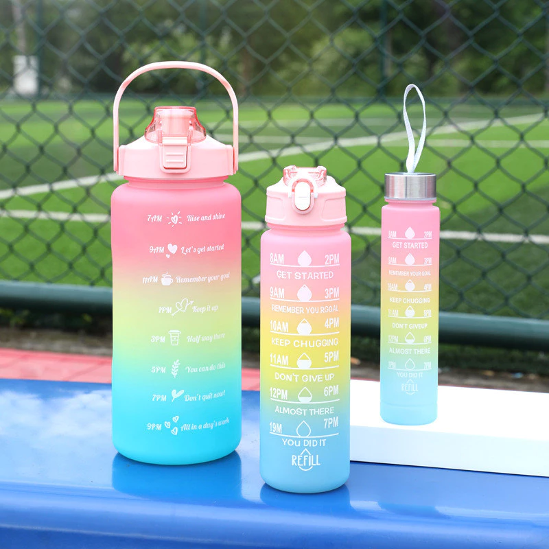 Botol Minum 3 In 1 Viral Free Sedotan Sticker | AutoStock