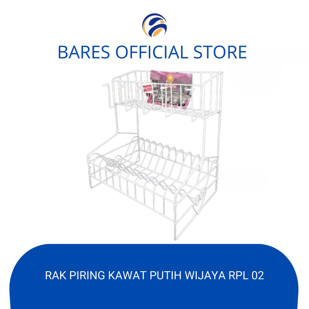 Jual Rak Piring Rpl 02 + Gelas Susun 2 (RPL-02) rak kawat putih ...