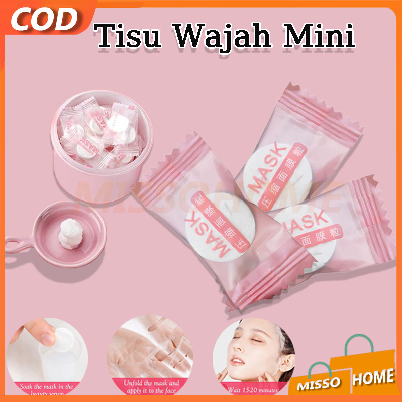 Jual 30 PCS Masker Wajah Compressed / Compressed Paper Mask Sheet ...