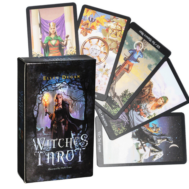 Jual Witches Oracles Tarot Cards Mysterious Divination Deck for Women ...