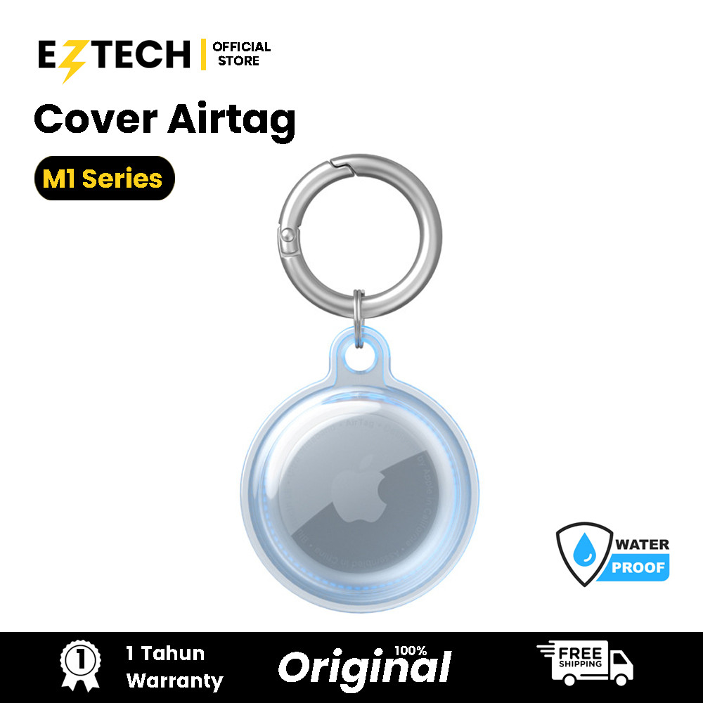 Jual [ COVER KHUSUS M1 ] EZTECH Airtag Cover Transparent WaterProof ...