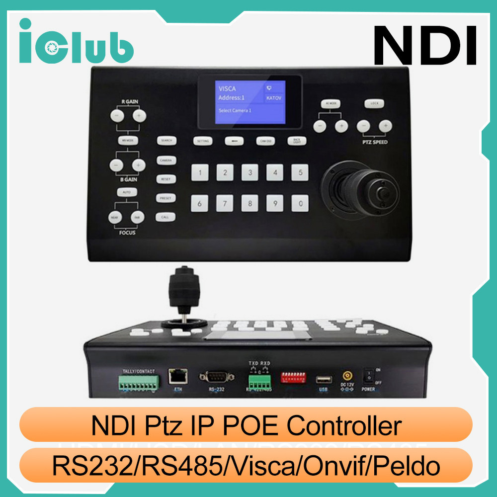 Jual Ptz NDI Broadcast cameras Joystick Controller Supports IP, RS232 ...