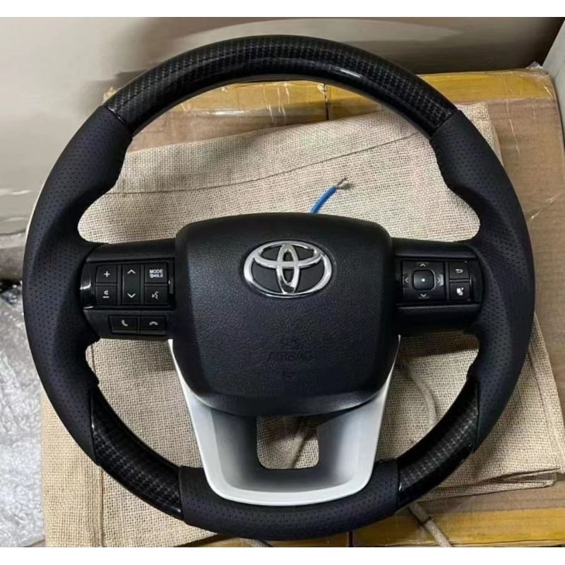 Jual Stir setir motif karbon kevlar kulit Toyota fortuner vrz reborn ...