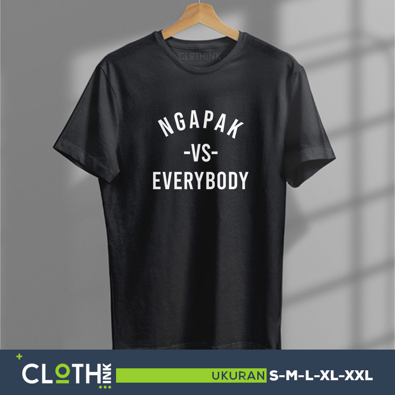 Jual Kaos Ngapak vs everybody kaos jawa ngapak | Shopee Indonesia