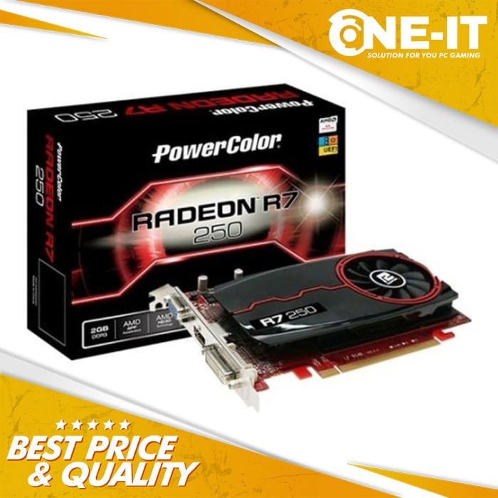 Jual VGA Powercolor R7 250 2GB DDR3 128Bit AMD Radeon | Shopee Indonesia