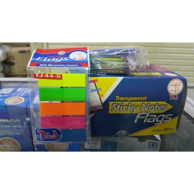 Jual STICKY NOTES / POST IT TRANSPARAN WARNA WARNI | Shopee Indonesia
