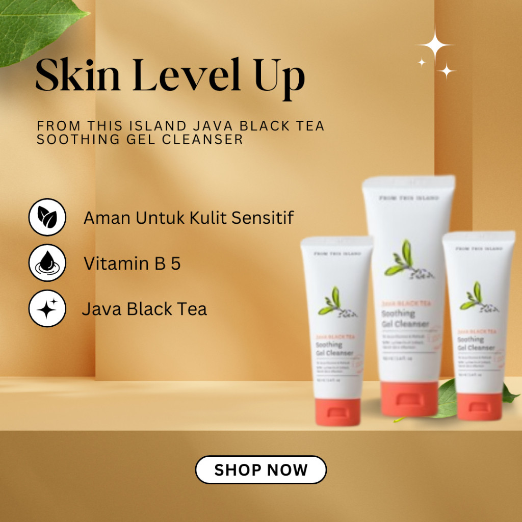 Jual From This Island Java Black Tea Soothing Gel Cleanser | Sabun Cuci ...
