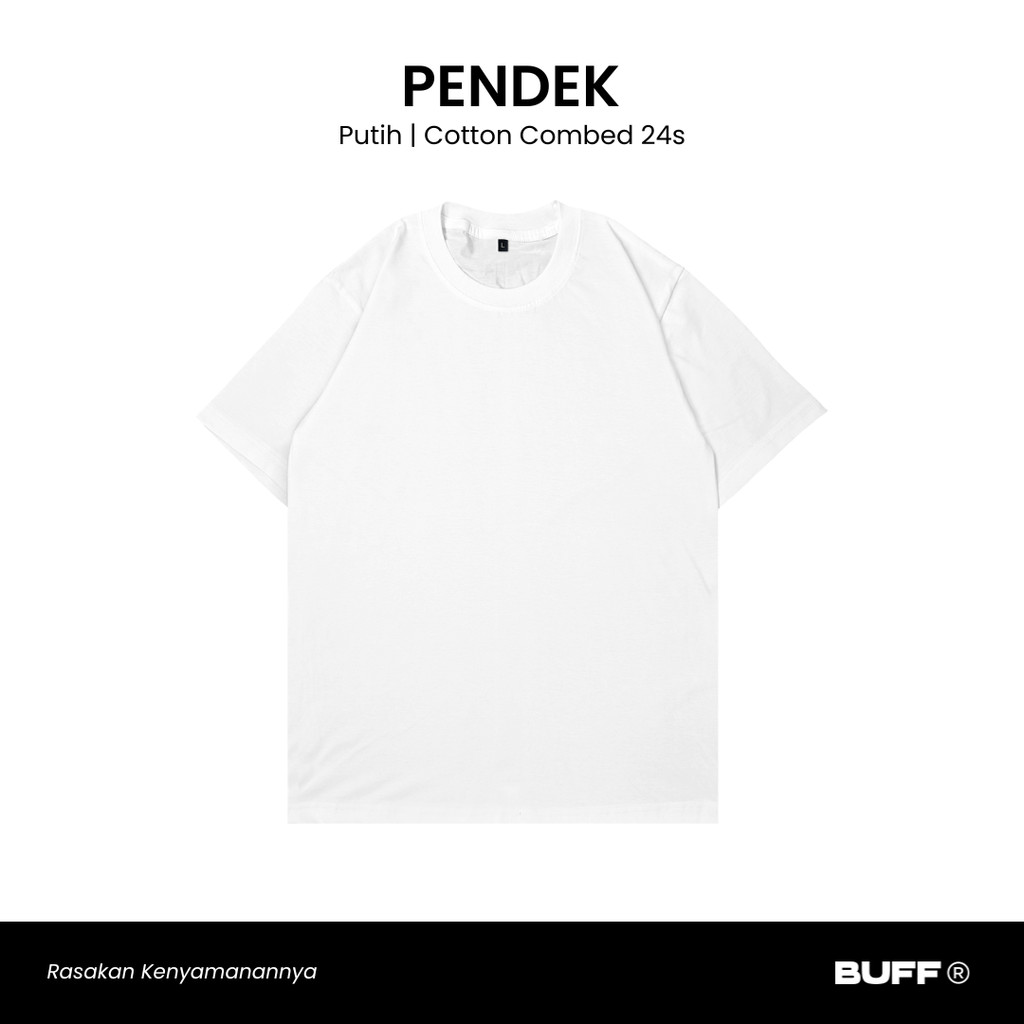 Jual Buff Studios Kaos Regular Lengan Pendek Polos Cotton Combed 24s ...