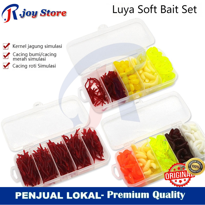 Jual R.joy - Perangkat Umpan Ikan Lengkap: Cacing, Ulat, Larva Roti ...
