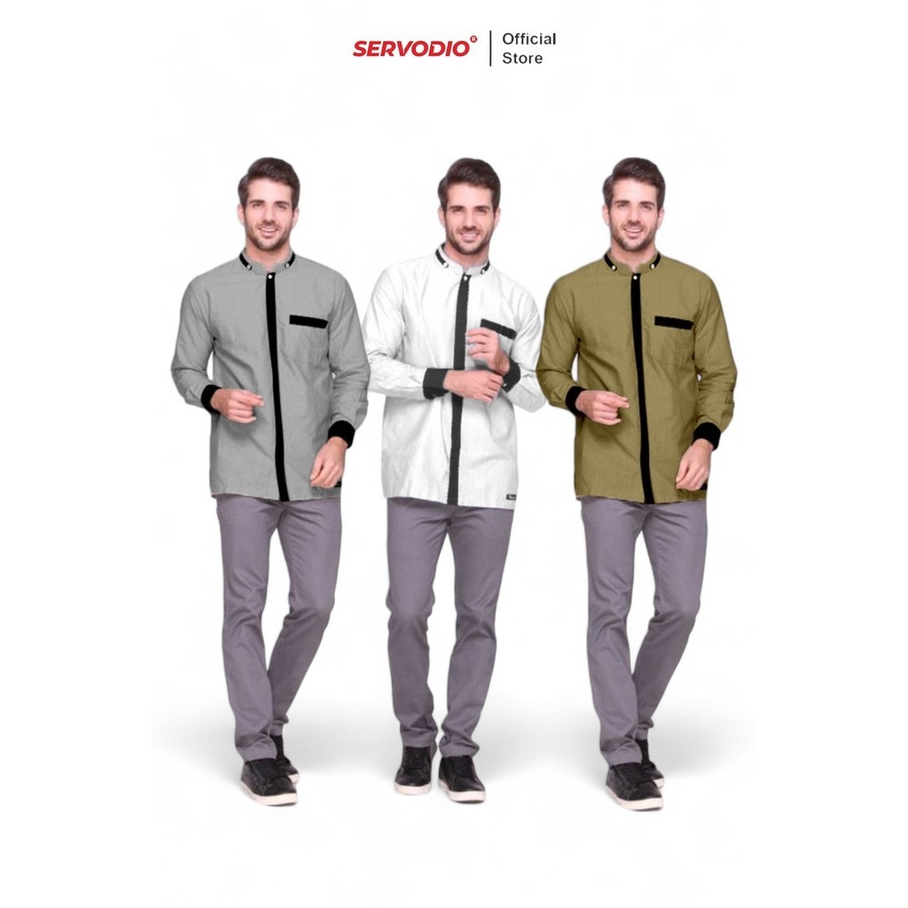 Jual Servodio - Kemeja Koko Pria Shanghai COZY Series Cotton Toyobo ...