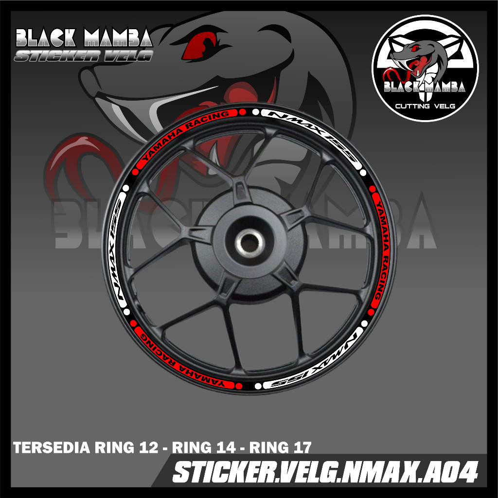 Jual STICKER VELG NMAX - STIKER LIS LIST VARIASI BAN/VELG NMAX A04 ...