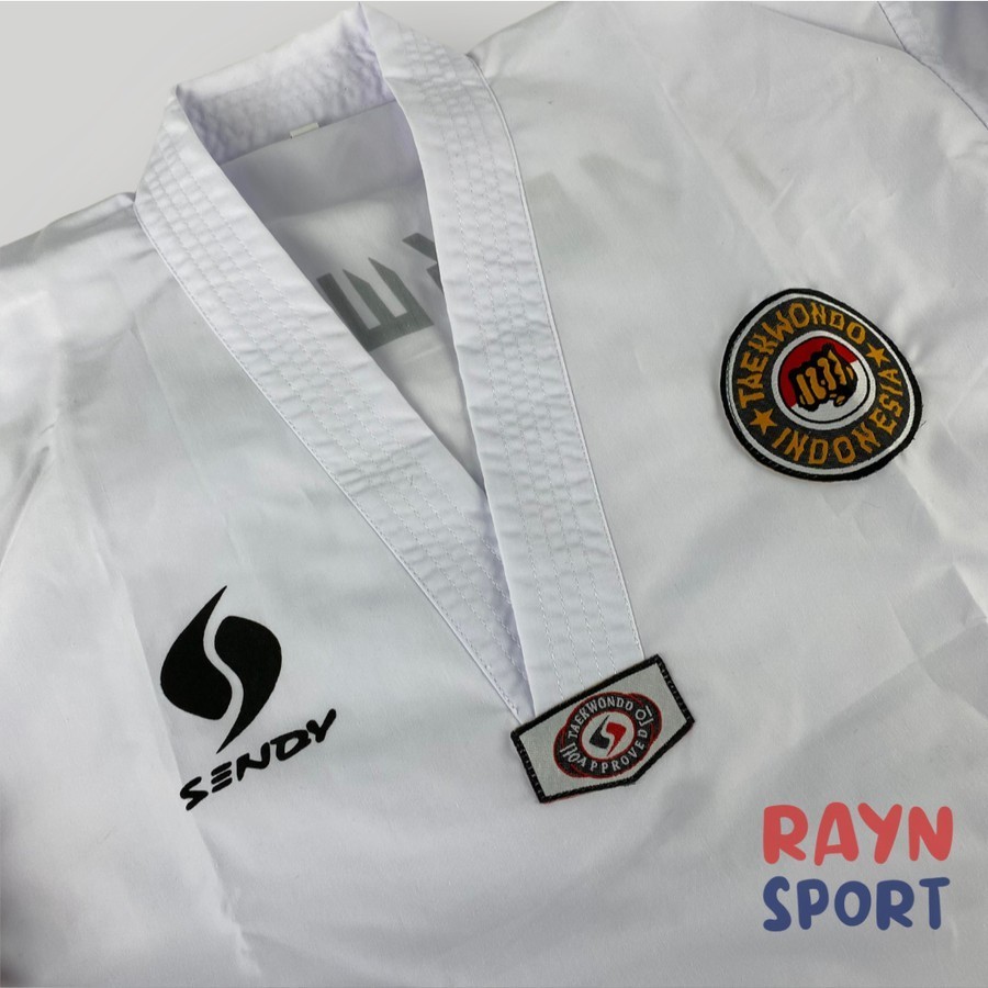 Jual Baju Taekwondo Dobok SENDY Seragam Pemula Basic Kerah Putih ...