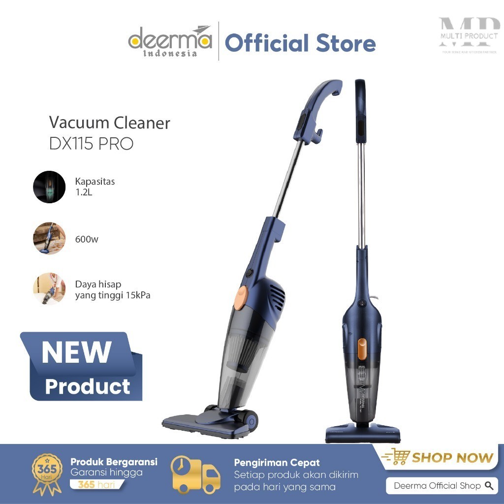 Jual New Deerma DX115 PRO 15kPa Portable Handheld 2in1 Silent Vacuum ...
