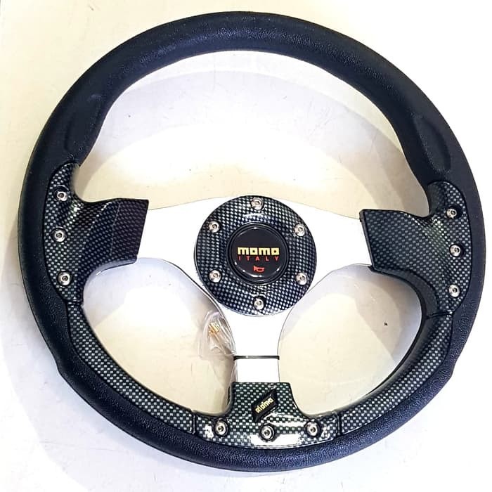 Jual Steer Stir Racing Momo A Series Carbon 13 inch | Shopee Indonesia