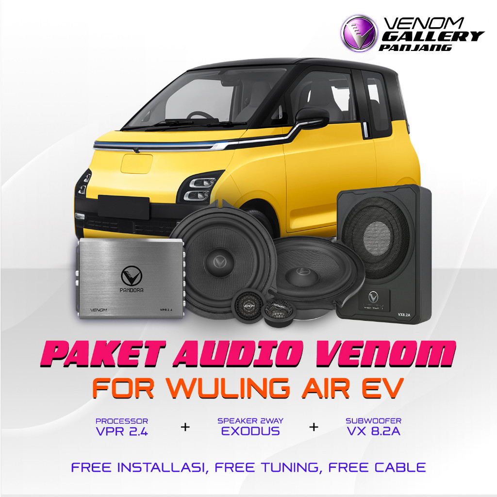 Jual Paket Audio Venom Express Wuling Air Ev Paket Audio Mobil Wuling