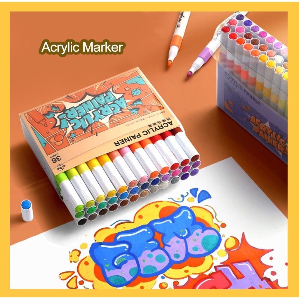 Jual Acrylic Marker Spidol Akrilik Pen Akrilik Marker Warna Cepat Kering Tahan Air Spidol