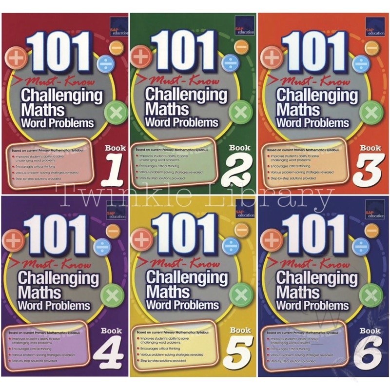Jual BUKU CETAK SAP Education 101 Challenging Maths Word Problems 1 2 3 ...