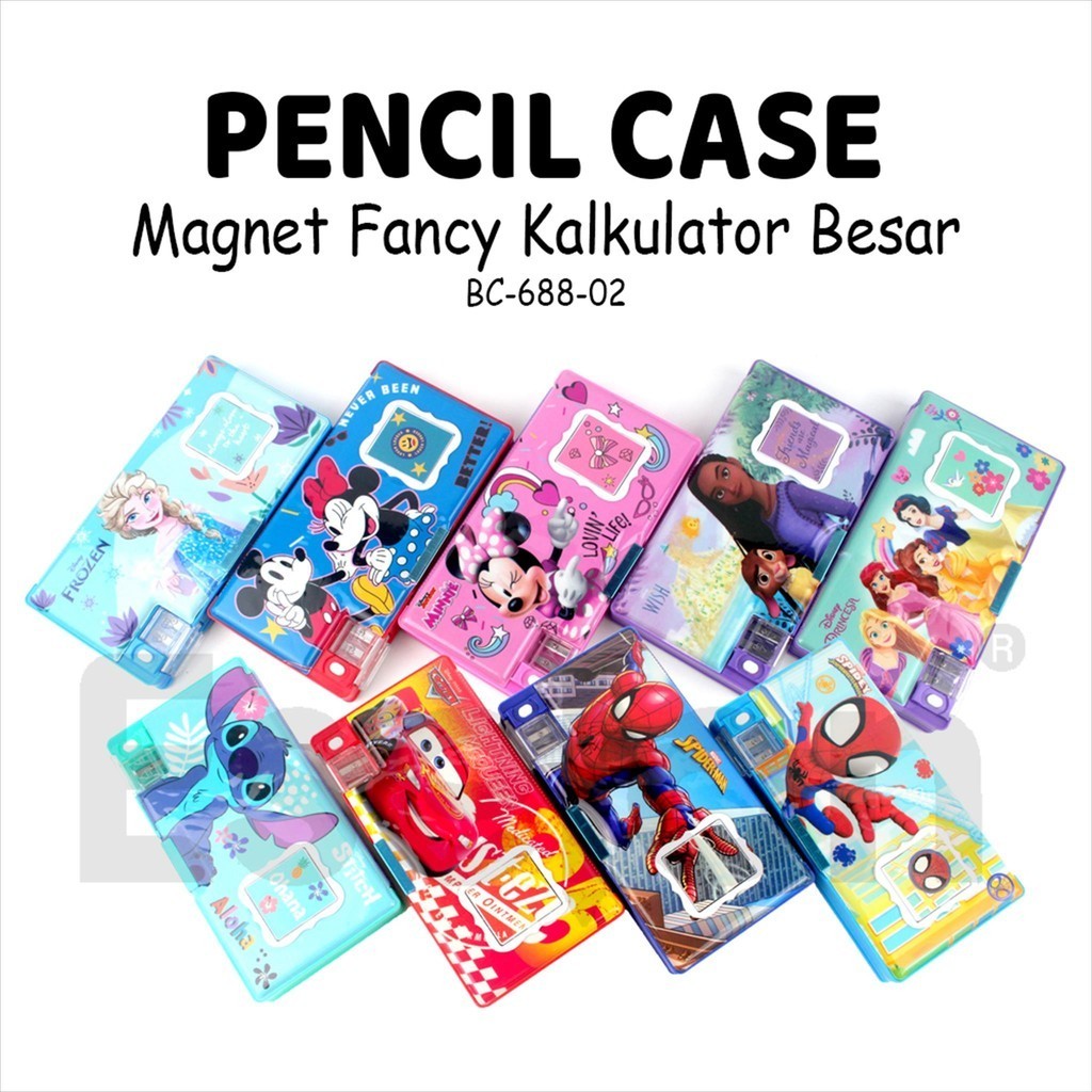 Jual Kotak Pensil Magnet Kalkulator Besar BC-688-02 / Temapt Pensil ...