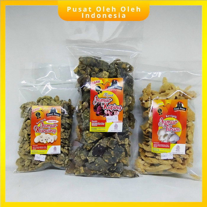 Jual Keripik Jamur Crispy Tiram Kancing Kuping Oleh Oleh Khas Dieng ...