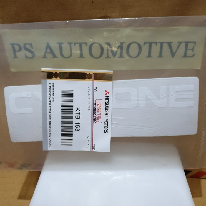 Jual STIKER STICKER CYCLONE MITSUBISHI L300 PUTIH ORIGINAL KTB-153 PART ...