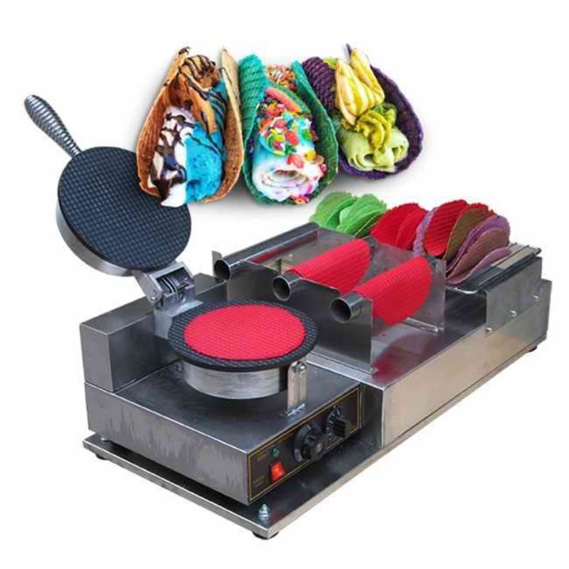 Jual Mini Topping Mexico Taco Electro Freeze Rolled Machine/Fried Ice ...