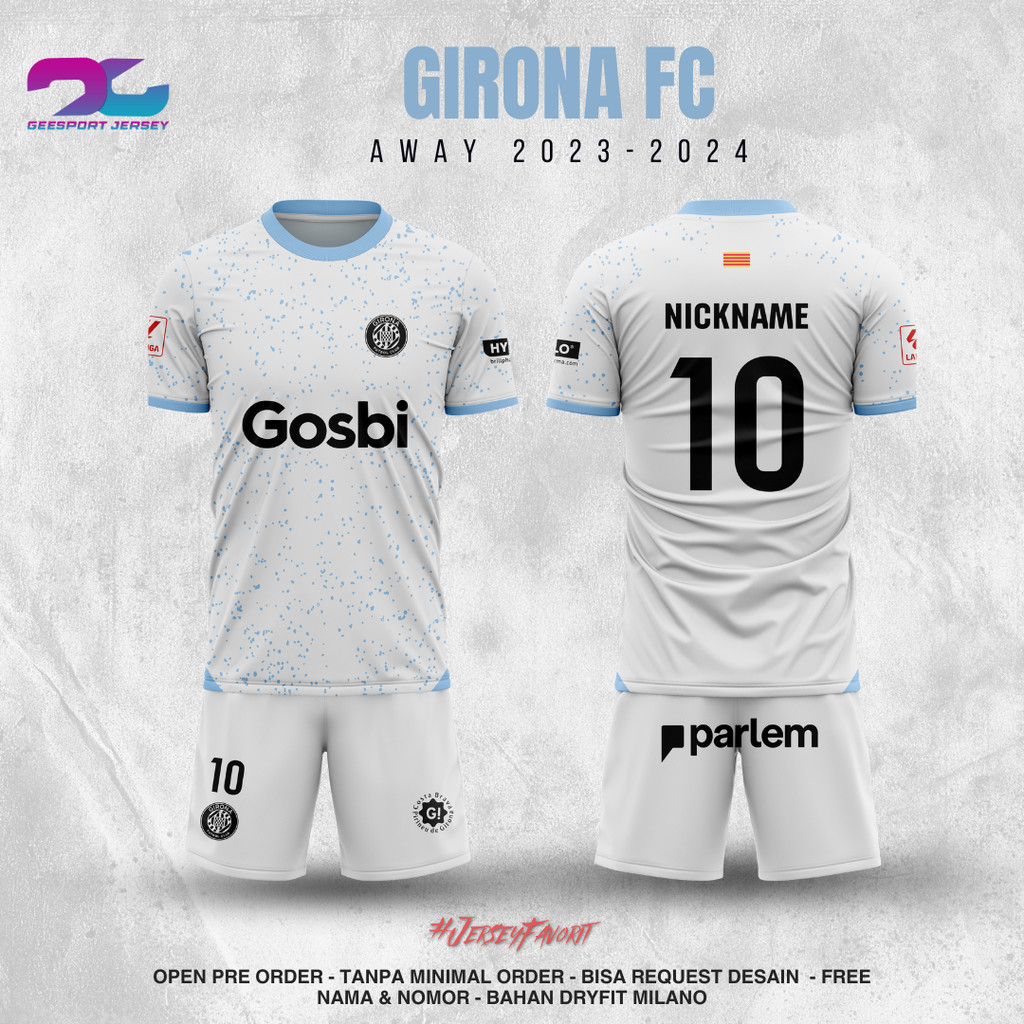 Jual JERSEY BOLA GIRONA FC AWAY 20232024 LA LIGA JERSEY
