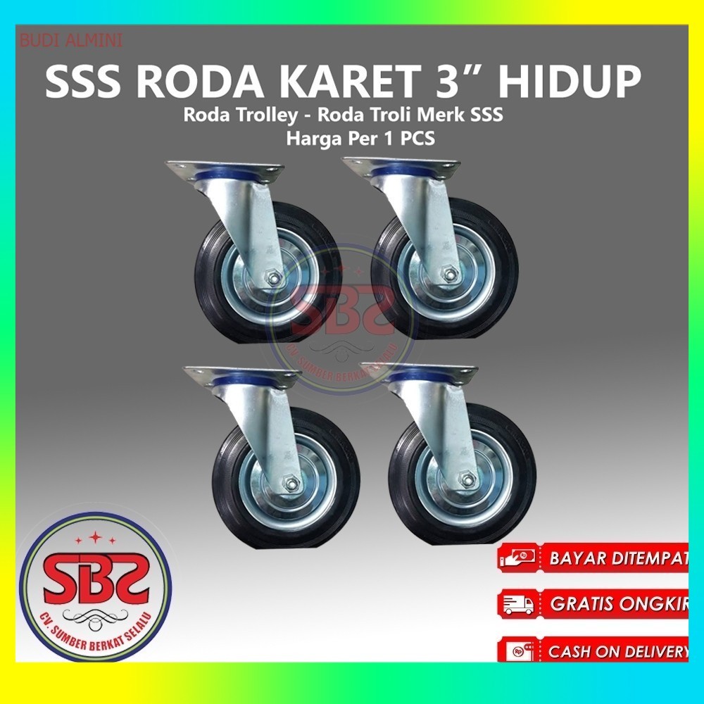 Jual SSS Roda Kastor 3